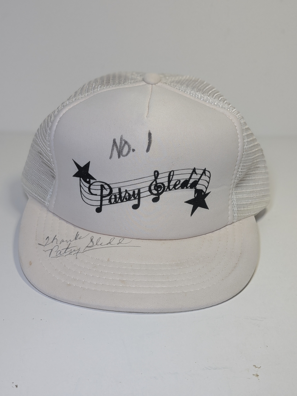 VINTAGE Patsy Sledd Signed Autographed Trucker Hat Cap Country Music No 1 Rare
